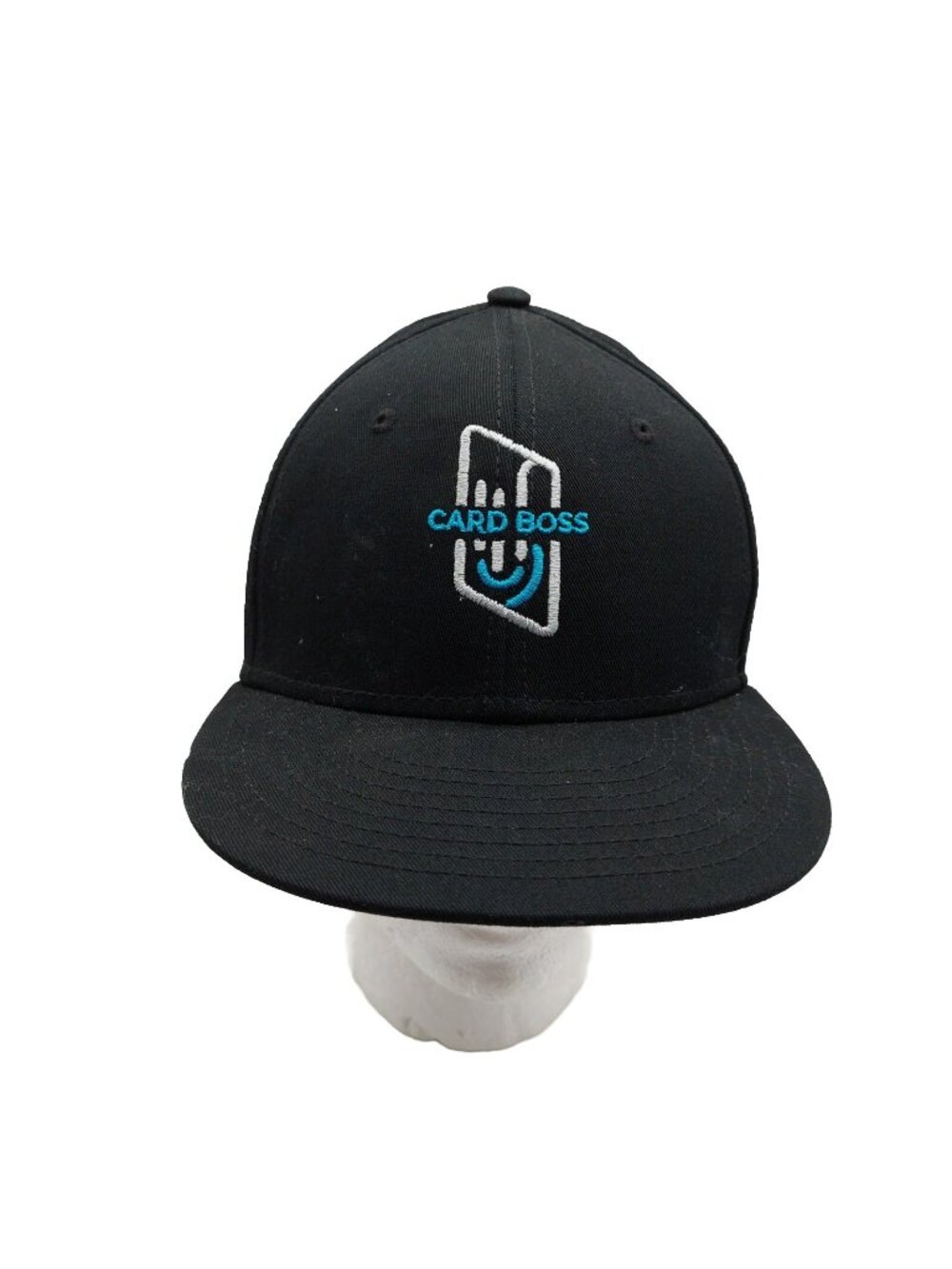 Card Boss Black Snapback Hat Embroidered